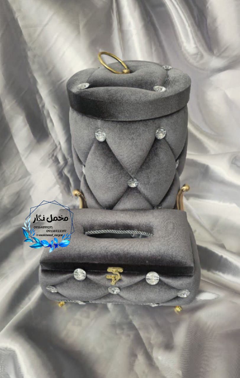 ست سطل وجا دستمالی